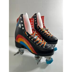 Moxi Rainbow Rider Roller Skates NO WHEELS BOOTS W SZ 8